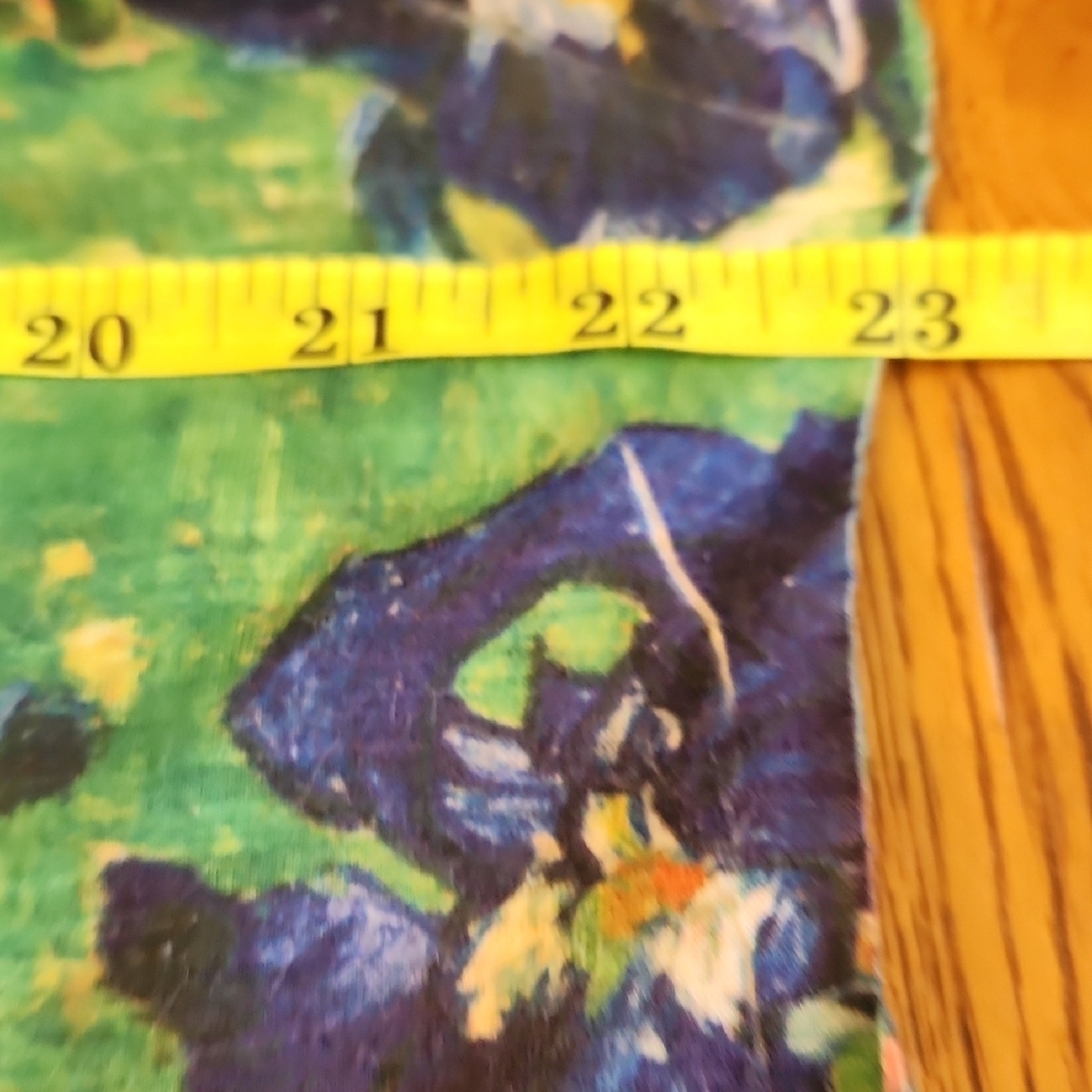 Source Unknown Floral Green and Blue Blouse - Picture 7 of 9
